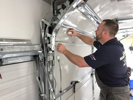 Noisy Garage Door Fix in Georgetown