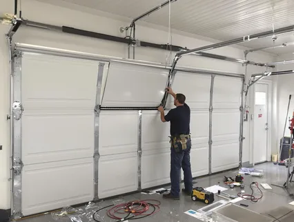 Garage Door Section Replacement in Georgetown