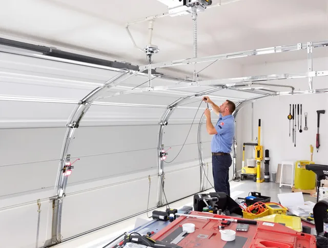 Garage door cable repair service by Georgetown Garage Door Repair in Georgetown