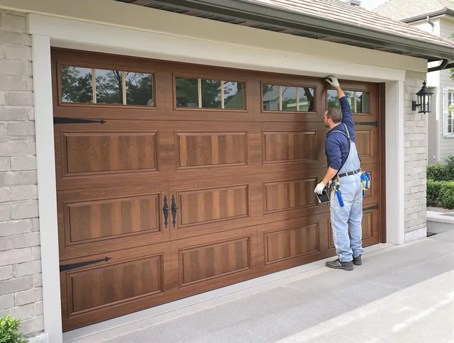 Custom garage door showcase by Georgetown Garage Door Repair in Georgetown