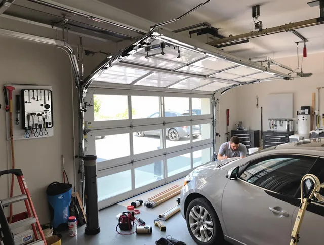 Garage door noise reduction service by Georgetown Garage Door Repair in Georgetown