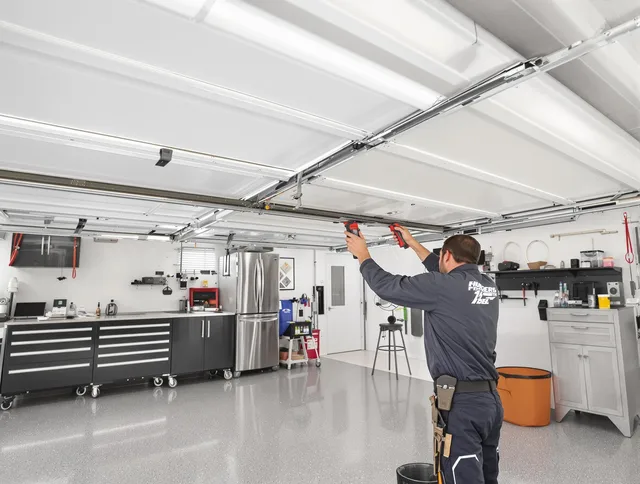 Overhead garage door repair service by Georgetown Garage Door Repair in Georgetown