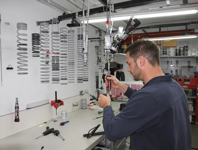 Georgetown Garage Door Repair safety certified technician performing precision spring replacement in Georgetown